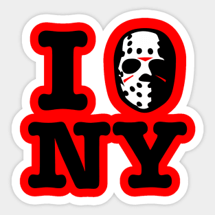 I hockey mask new york! Sticker